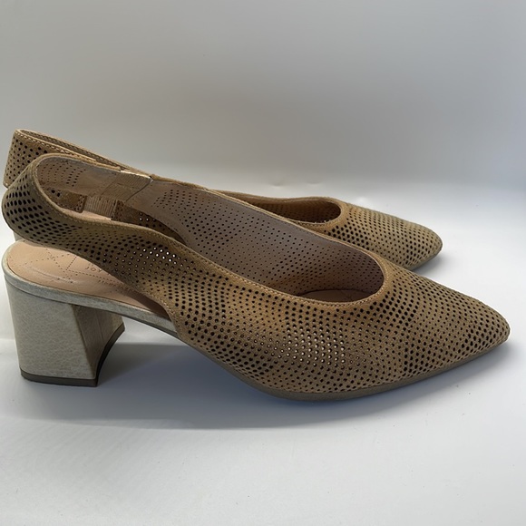 Hispanitas Perforated Leather Sling-back - Picture 9 of 10